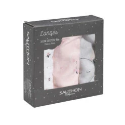 Lot De 3 Langes En Coton 70x70 Cm - Miss Fleur De Lune