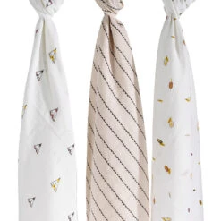 Lot De 3 Langes En Coton Timouki -Le Bébé Soldes PBRCCJ NoColor 3 X