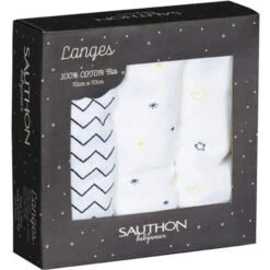 Lot De 3 Langes 70x70cm - Hello