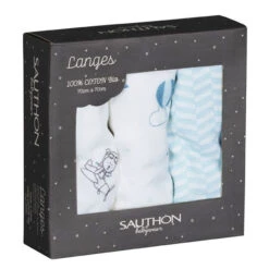 Lot De 3 Langes En Coton 70x70 Cm - New Lazare