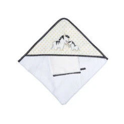 Set De Bain Cape + Gant De Toilette - Pluche Et Pompon