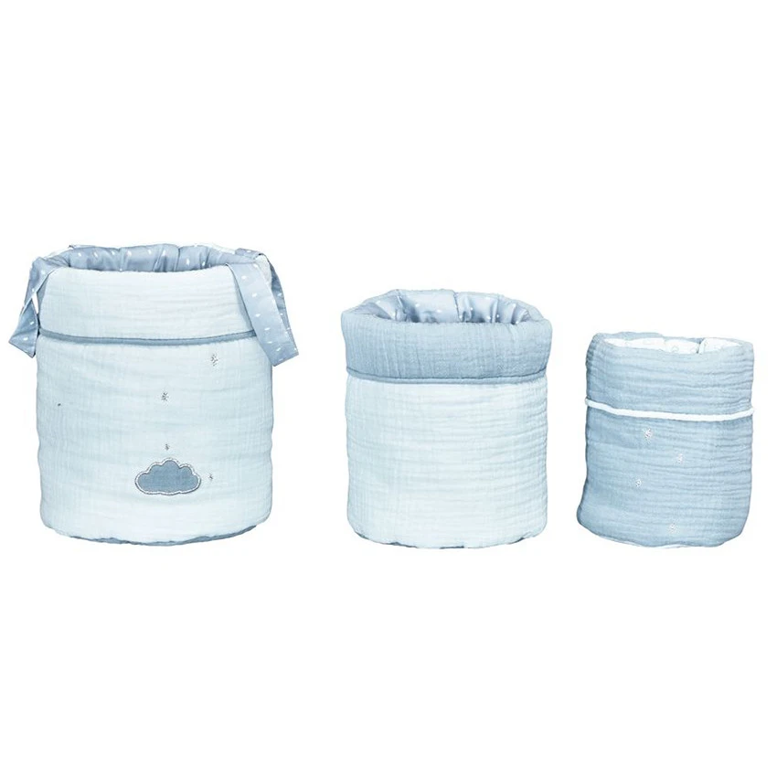 Lot De 3 Panières Gigognes - Lily Mint 1 Lot De 3 Panières Gigognes - Lily Mint